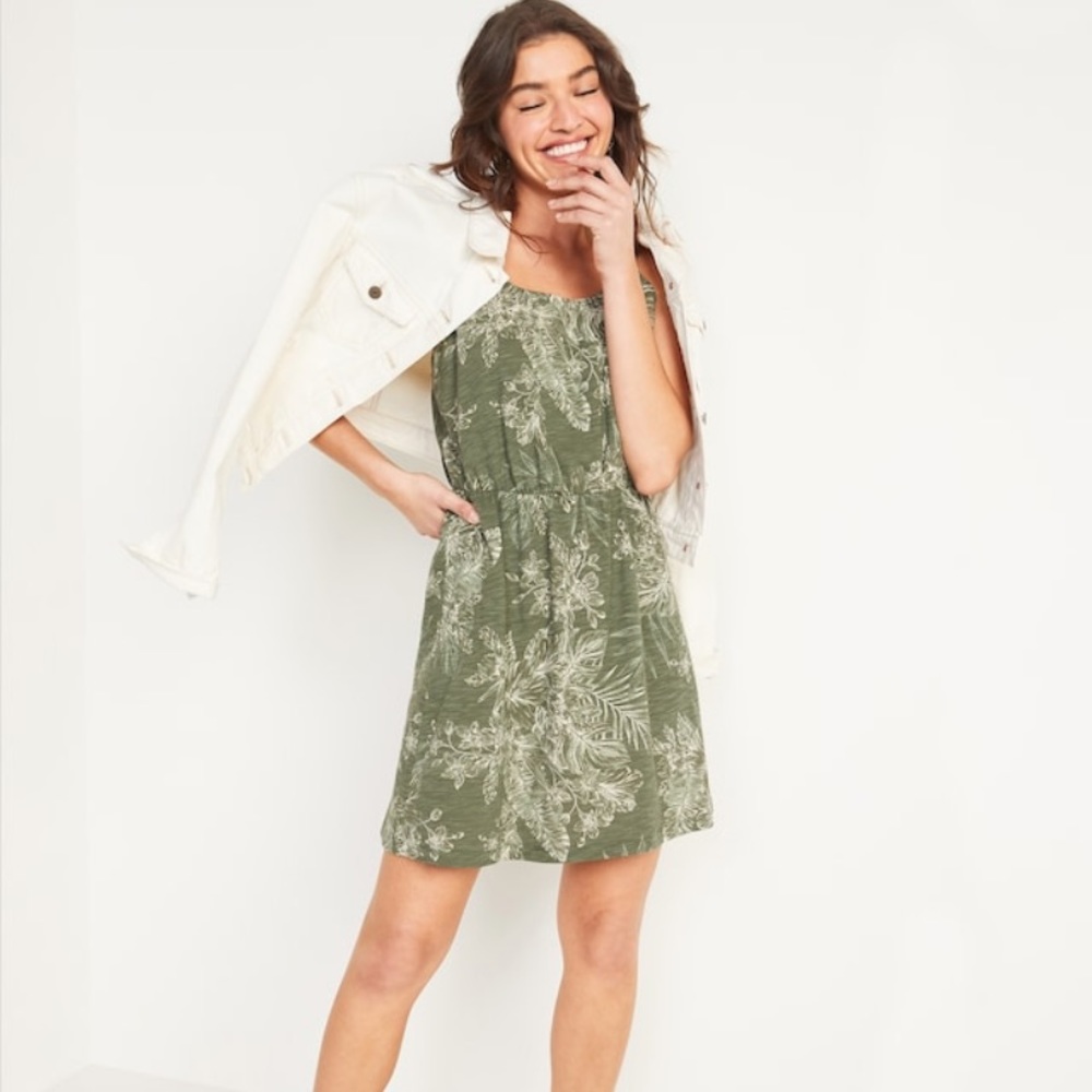 Old Navy Olive Floral Sundress *NWT*